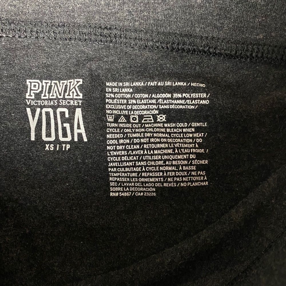 Victoria's Secret PINK Grey & White Crop Leggings Size XS - Picture 6 of 6